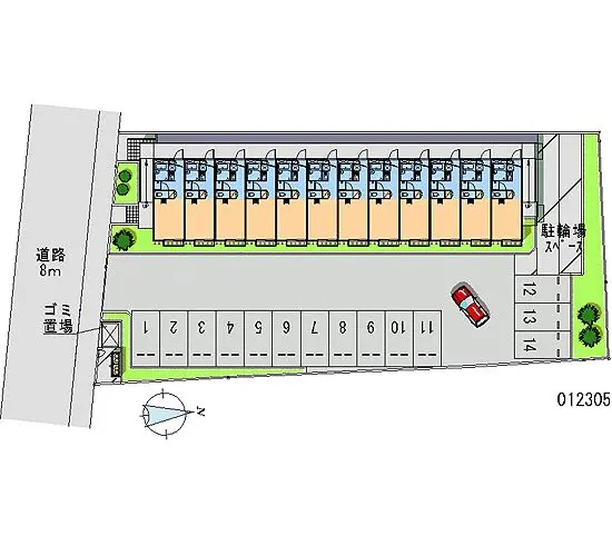 ★手数料０円★松戸市古ケ崎４丁目 月極駐車場